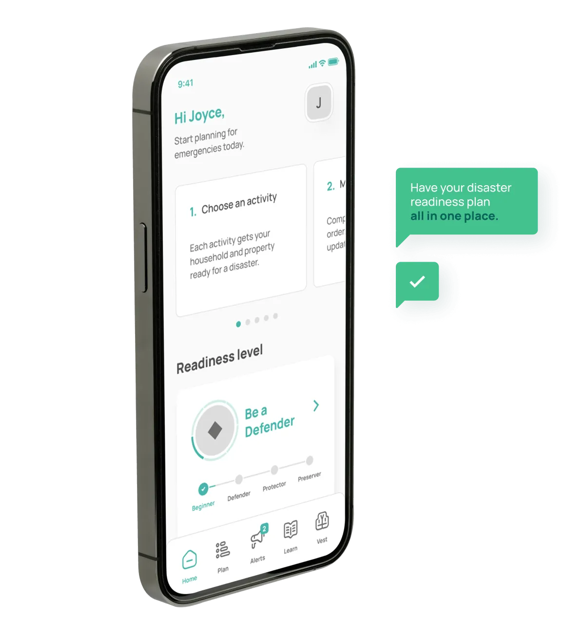 Perci App quantifies your efforts of disaster readiness and guides you to higher levels of preapredness